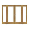 La Porte Pre-Finished Sidelight for External Oak French Doors 1953 x 590mm