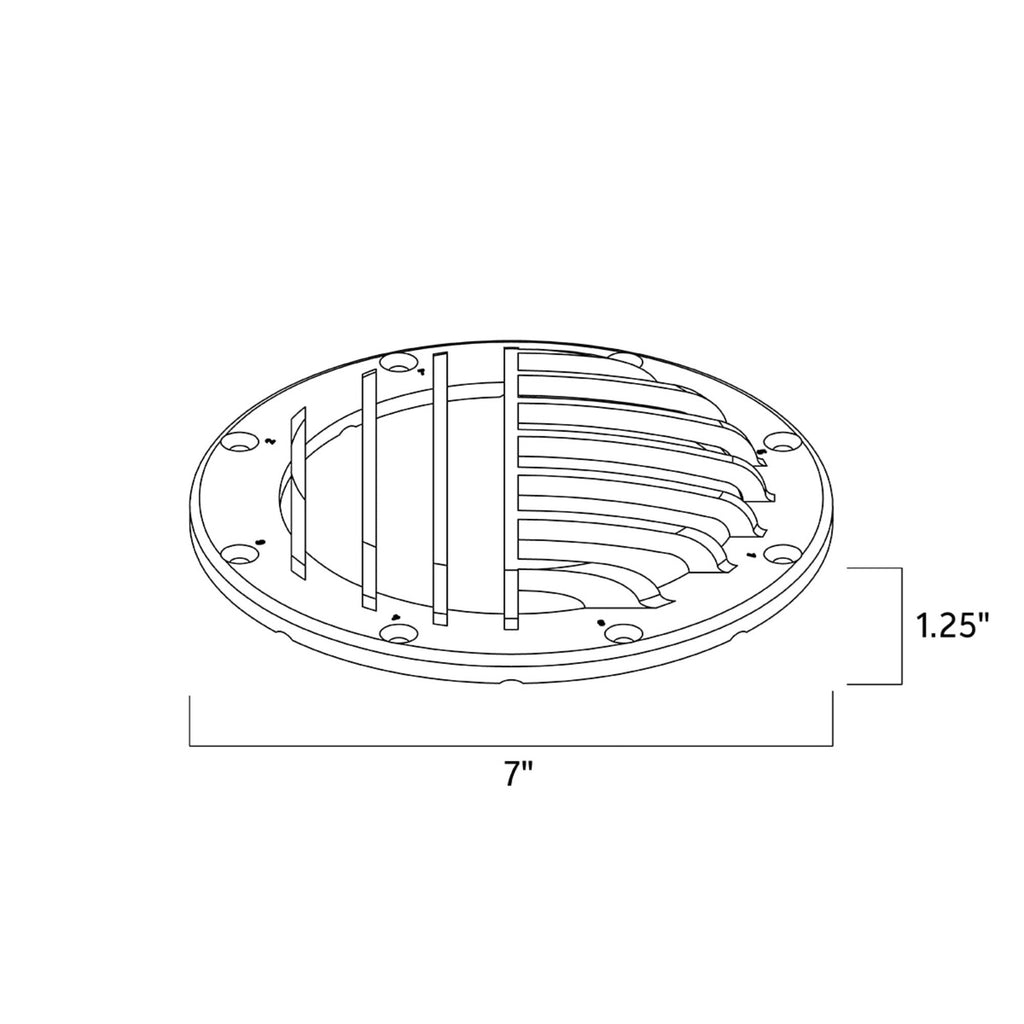 Kichler Accessory Rock Guard, Centennial Brass