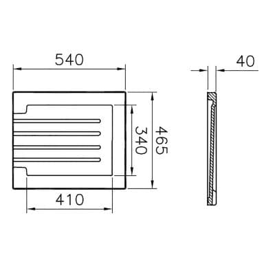 Grooved Ceramic Drainer