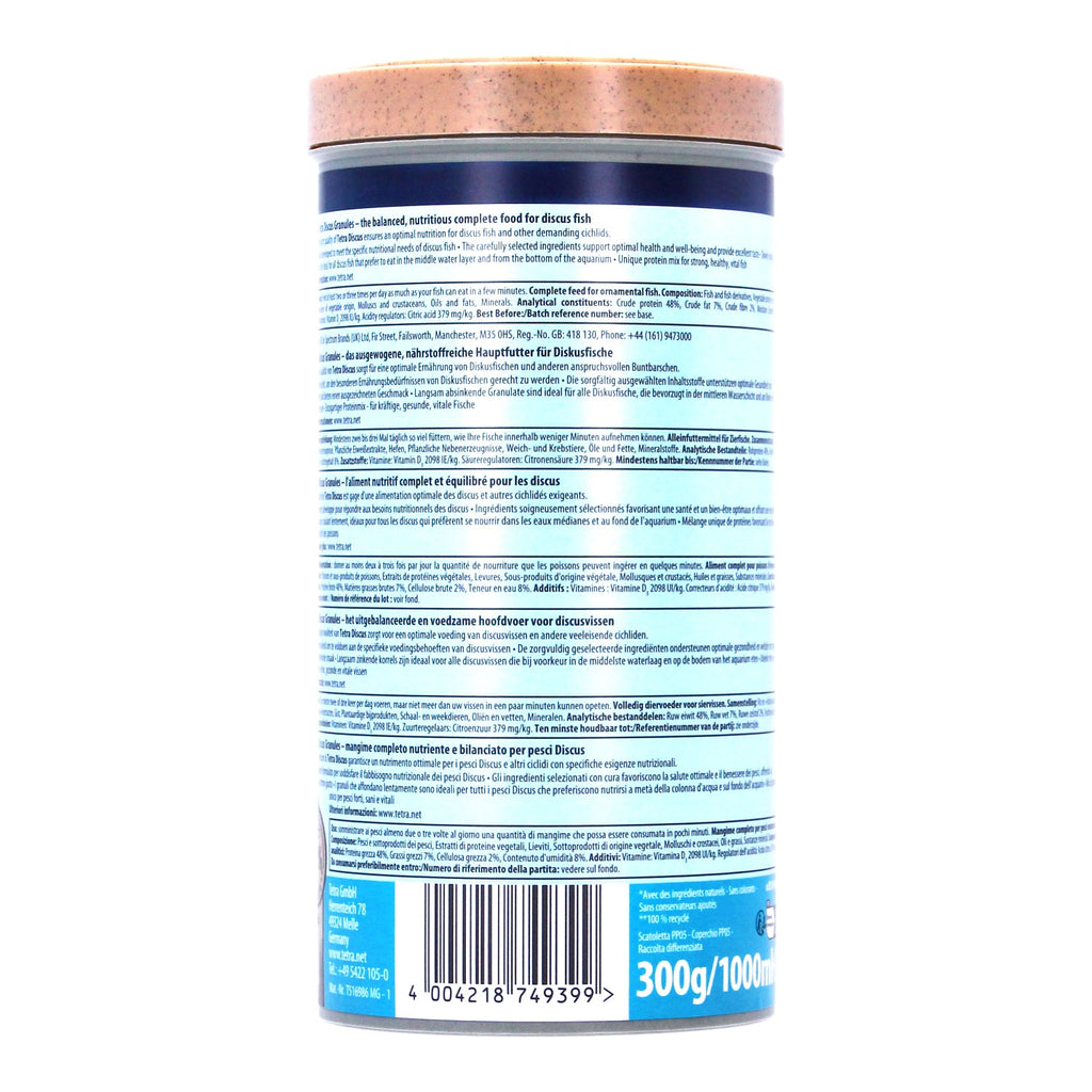 Tetra Prima Discus Granules 300g - Complete Fish Food