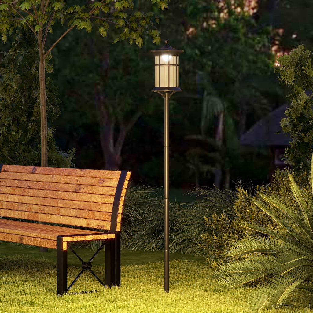 72" LED Outdoor Street Light, Waterproof IP44 for Patio, Garden, Backyard, Cool White