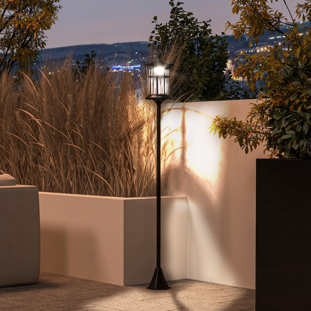 72" LED Outdoor Street Light, Waterproof IP44 for Patio, Garden, Backyard, Cool White