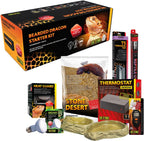 Exo Terra Bearded Dragon Vivarium Accessory Kit with Heating, UVB & Substrate