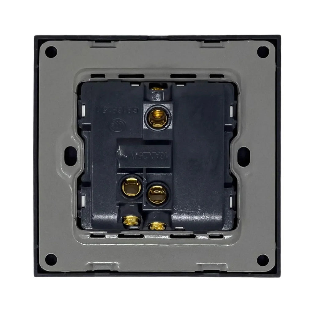 16AX 1-Gang 2-Way Light Switch Black | Ledison