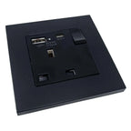 13A 1-Gang Switched Socket with USB A & C Ports | Ledison