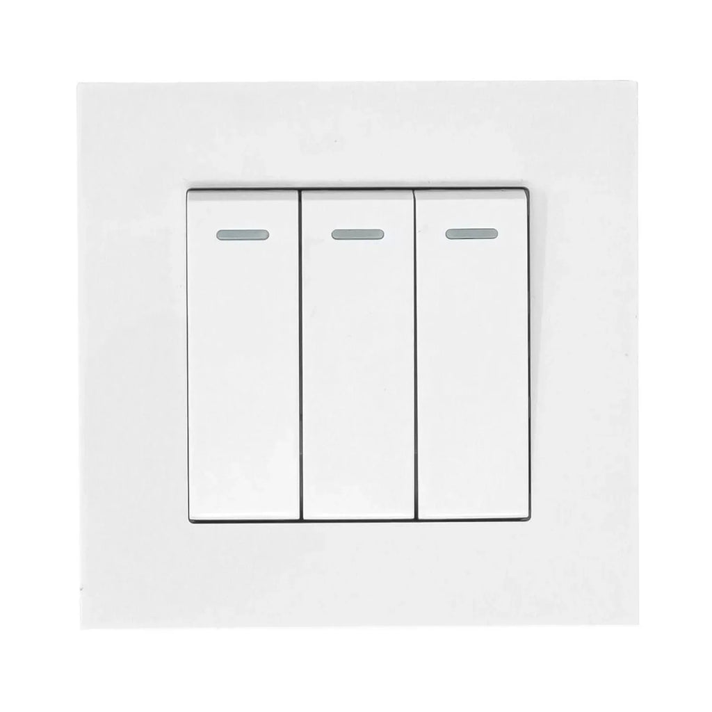 16AX 3-Gang 2-Way Light Switch White | Ledison