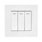 16AX 3-Gang 2-Way Light Switch White | Ledison