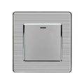 16AX 1-Gang 2-Way Light Switch Brushed Stainless Steel | Ledison