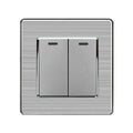 16AX 2-Gang 2-Way Light Switch Silver | Ledison