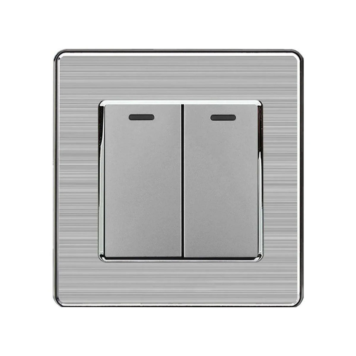16AX 2-Gang 2-Way Light Switch Silver | Ledison