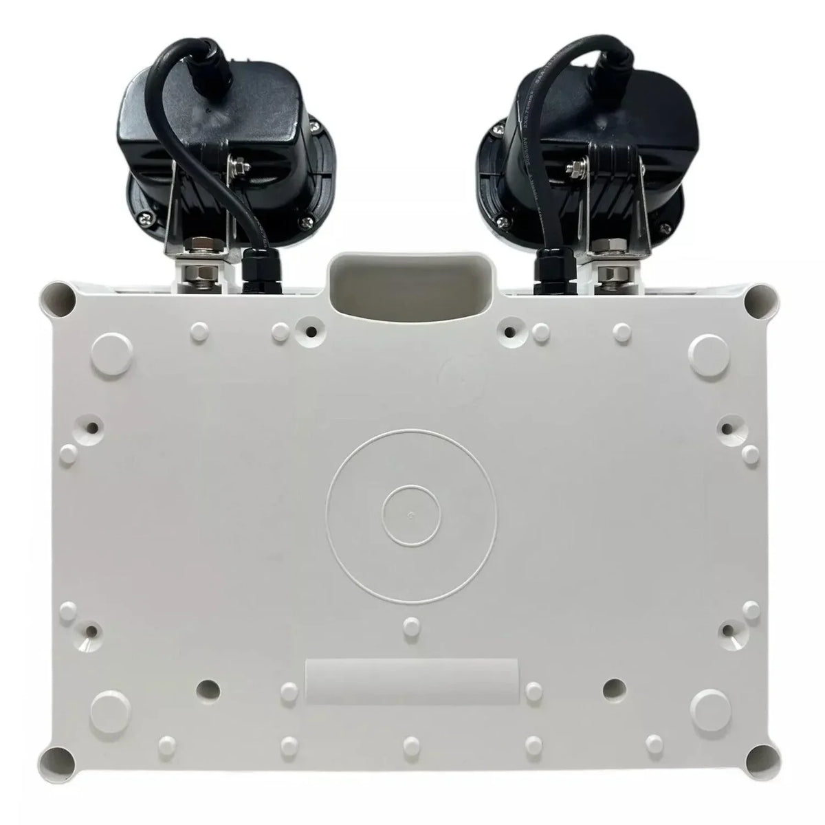 LED Twin Emergency Spotlight IP65 2x3W Self Test | Knightsbridge EMTWINST