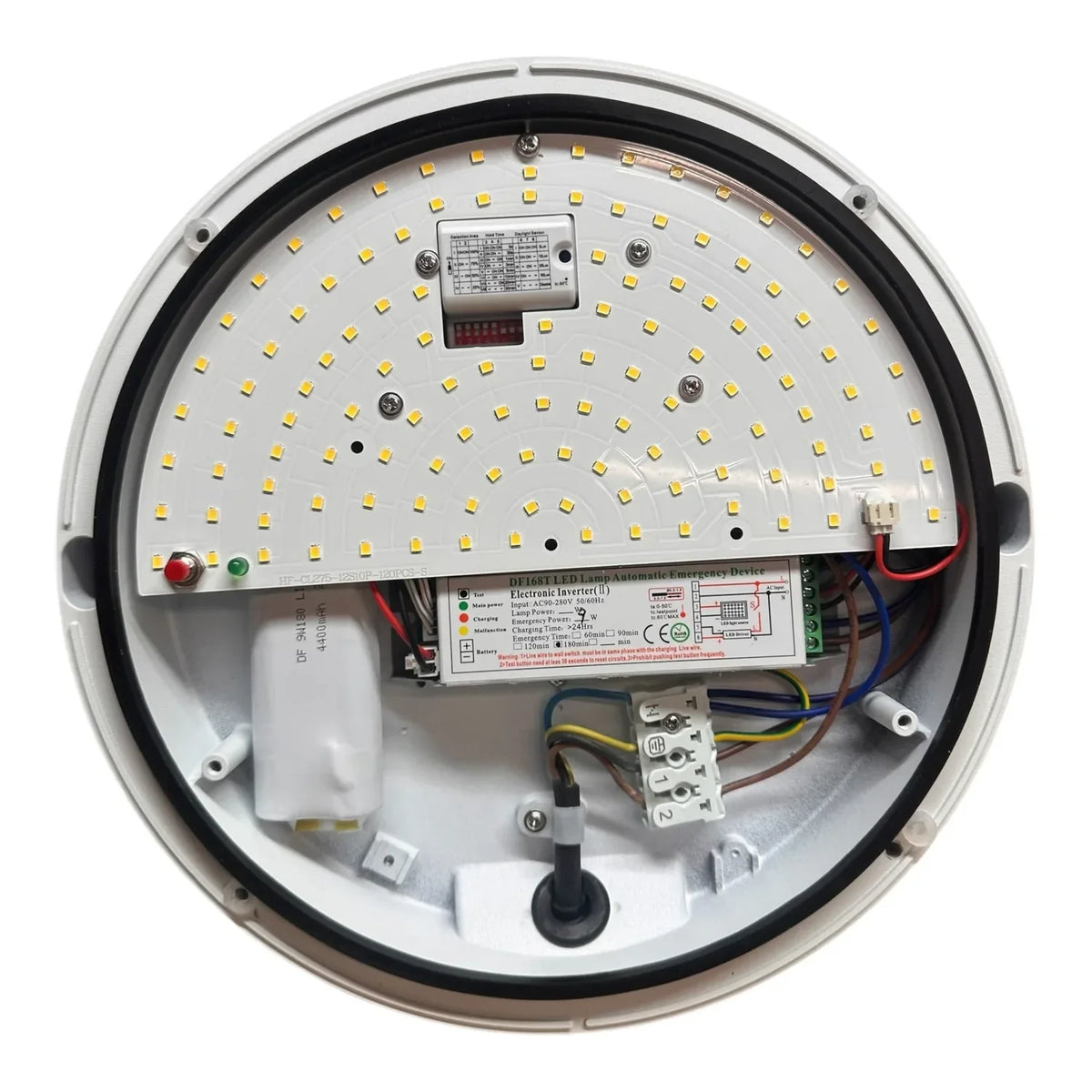 15W LED Eyelid Wall Light Fitting White | VOLTALED