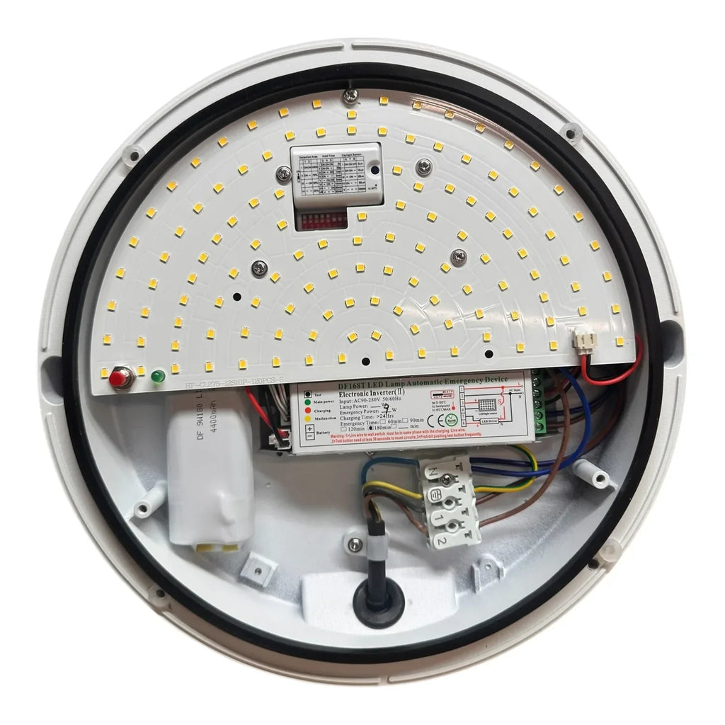 LED Eyelid Wall Light 15W Outdoor Sensor White | Voltaled