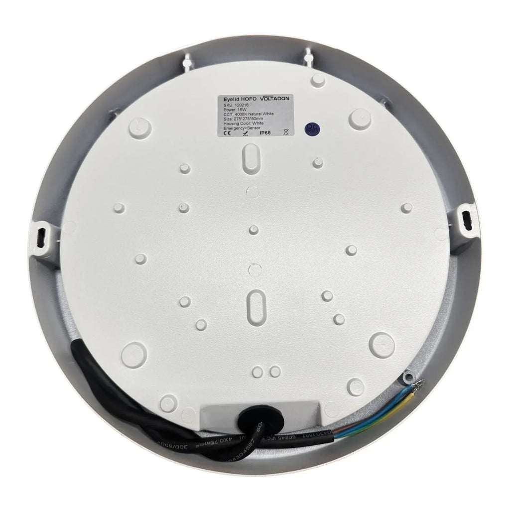 LED Eyelid Wall Light 15W Outdoor Sensor White | Voltaled