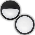 Nova LED Bulkhead 10W IP65 Tri-Colour Full & Half Moon | Ledison