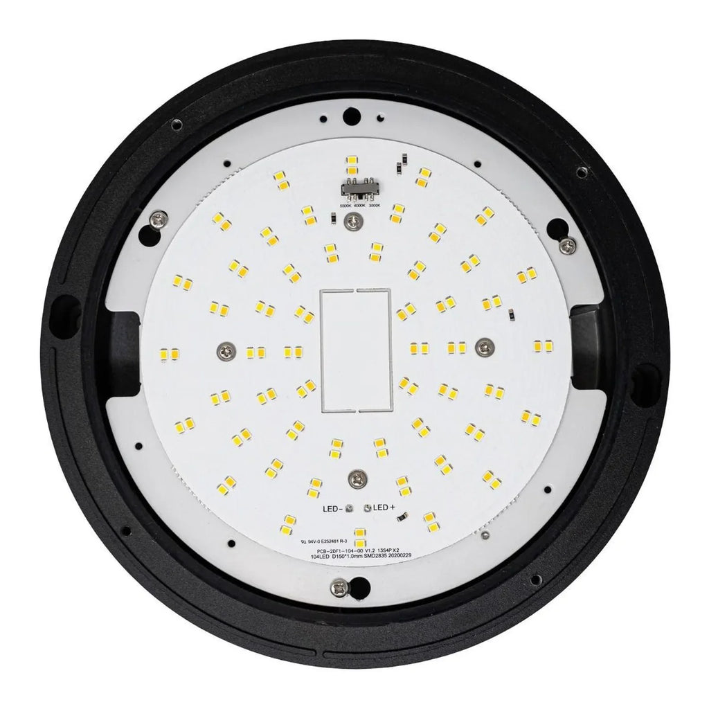 Nova LED Bulkhead 10W IP65 Tri-Colour Full & Half Moon | Ledison