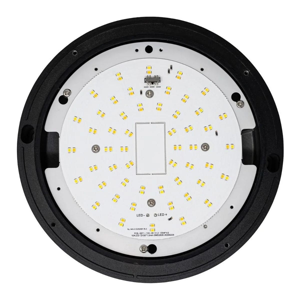 Nova LED Bulkhead 10W IP65 Tri-Colour Full & Half Moon | Ledison