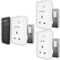 UNI-COM Remote Control Sockets Pack of 3 | 20m Range