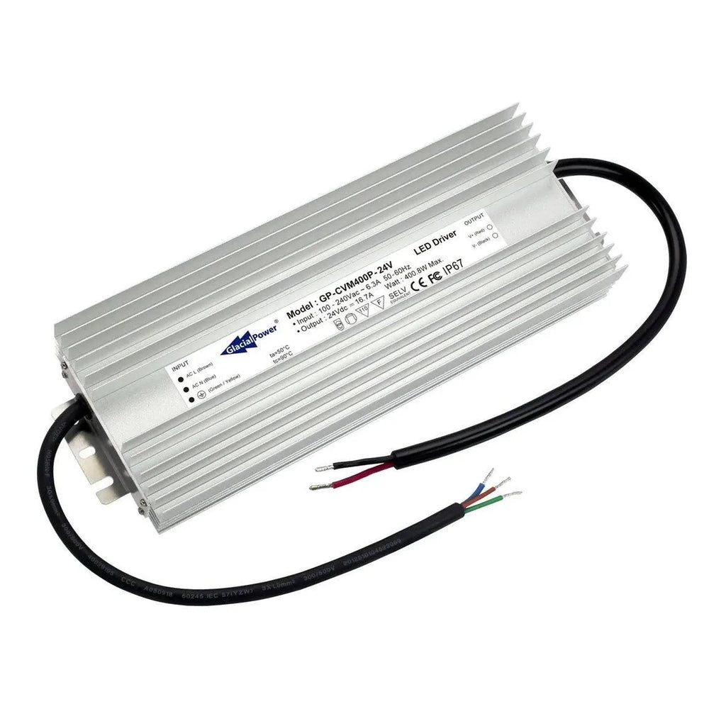 LED Driver 24V 400W IP67 Constant Voltage | Glacial GP-CVM400P