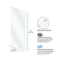Slider Door Fixed Panels - Clear Slider Fixed Panel (Square Hardware)