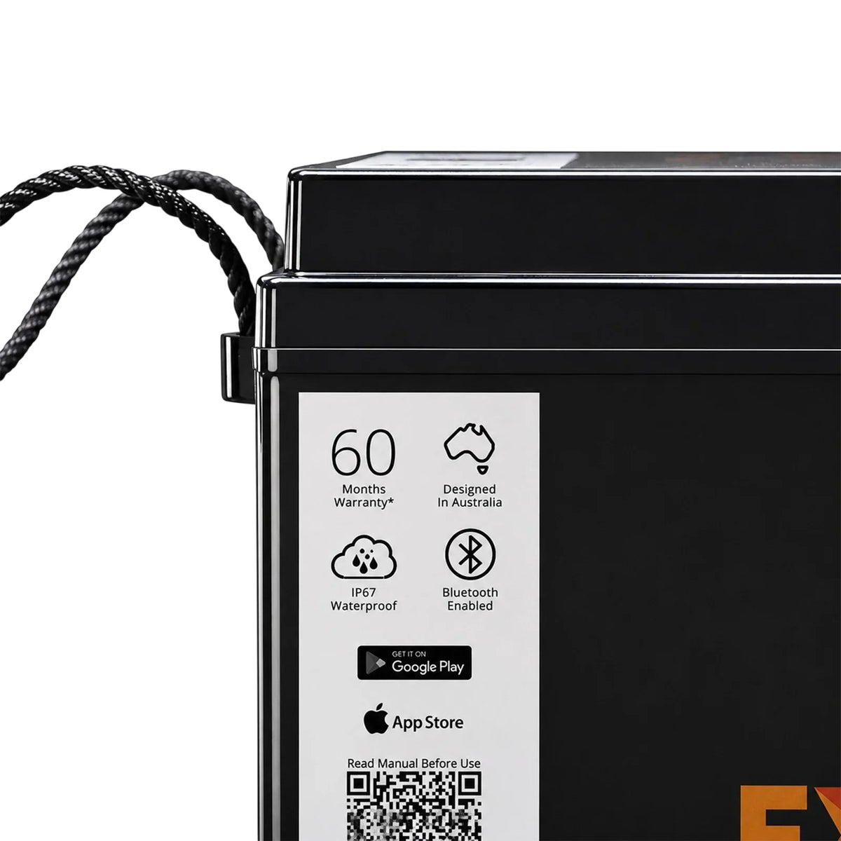 Exotronic 24V 100Ah Alpha IP67 Smart Bluetooth Lithium Battery