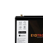 Exotronic 12V 20Ah Alpha IP67 Smart Bluetooth Lithium Battery