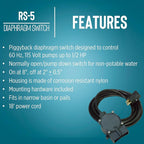 Little Giant RS 5 Diaphragm Switch - 18' Cord