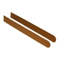 White Long End Caps for Window Cill Capping Cover (Pair) - Caramel