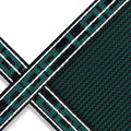 16x32 Rectangle Loop-Loc II Super Dense Green Mesh In-Ground Pool Safety Cover with 4' x 8' Left 2' Offset Step
