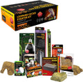 Exo Terra Leopard Gecko Vivarium Accessory Kit with Heating, UVB & Substrate