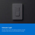 Lutron DVRF-PKG1S-WH Caseta Claro Smart Switch Kit with Pico Paddle Remote, White