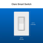 Lutron DVRF-PKG1S-WH Caseta Claro Smart Switch Kit with Pico Paddle Remote, White