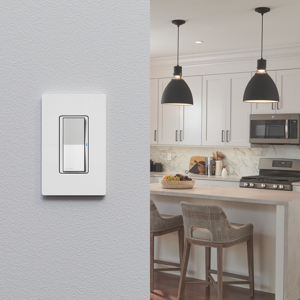Lutron DVRF-PKG1S-WH Caseta Claro Smart Switch Kit with Pico Paddle Remote, White