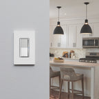Lutron DVRF-PKG1S-WH Caseta Claro Smart Switch Kit with Pico Paddle Remote, White