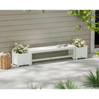 60" Nautical Straight Planter Bench Set