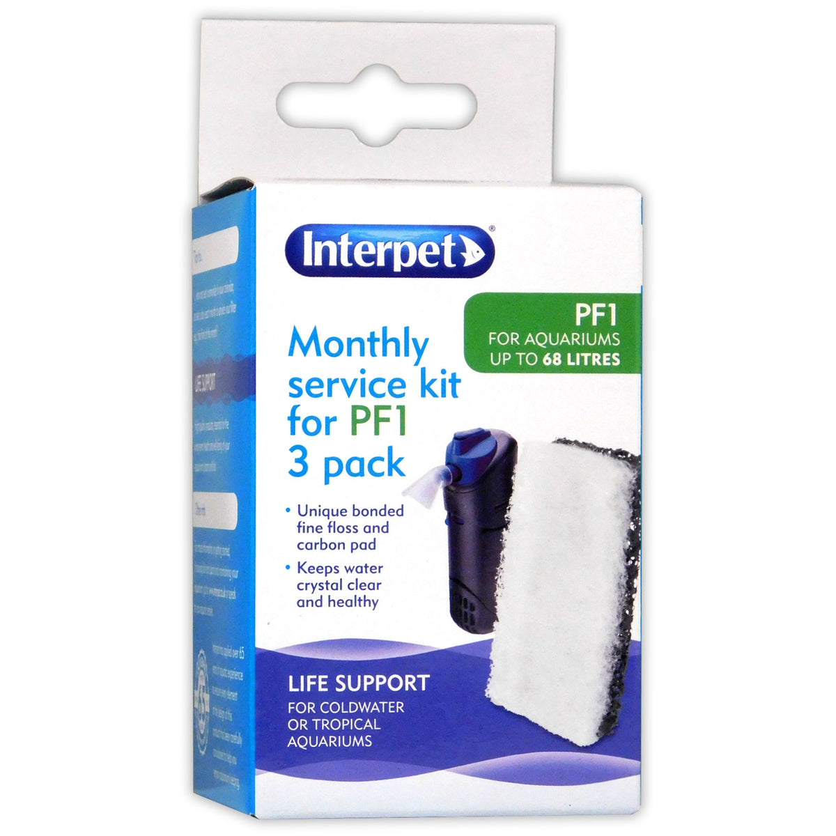 Interpet PF1 Filter Monthly Service Kit (3-Pack)