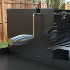 Rotisserie Grill with 3-Level Grates & Wind Deflector, Black