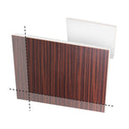 Mahogany/White Door Panel Cut-to-Size