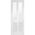 Malton Shaker Internal White Primed Door with Clear Glass