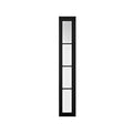 Soho W6 Black Primed 4 Glazed Clear Demi Panel 1981mm x 292mm