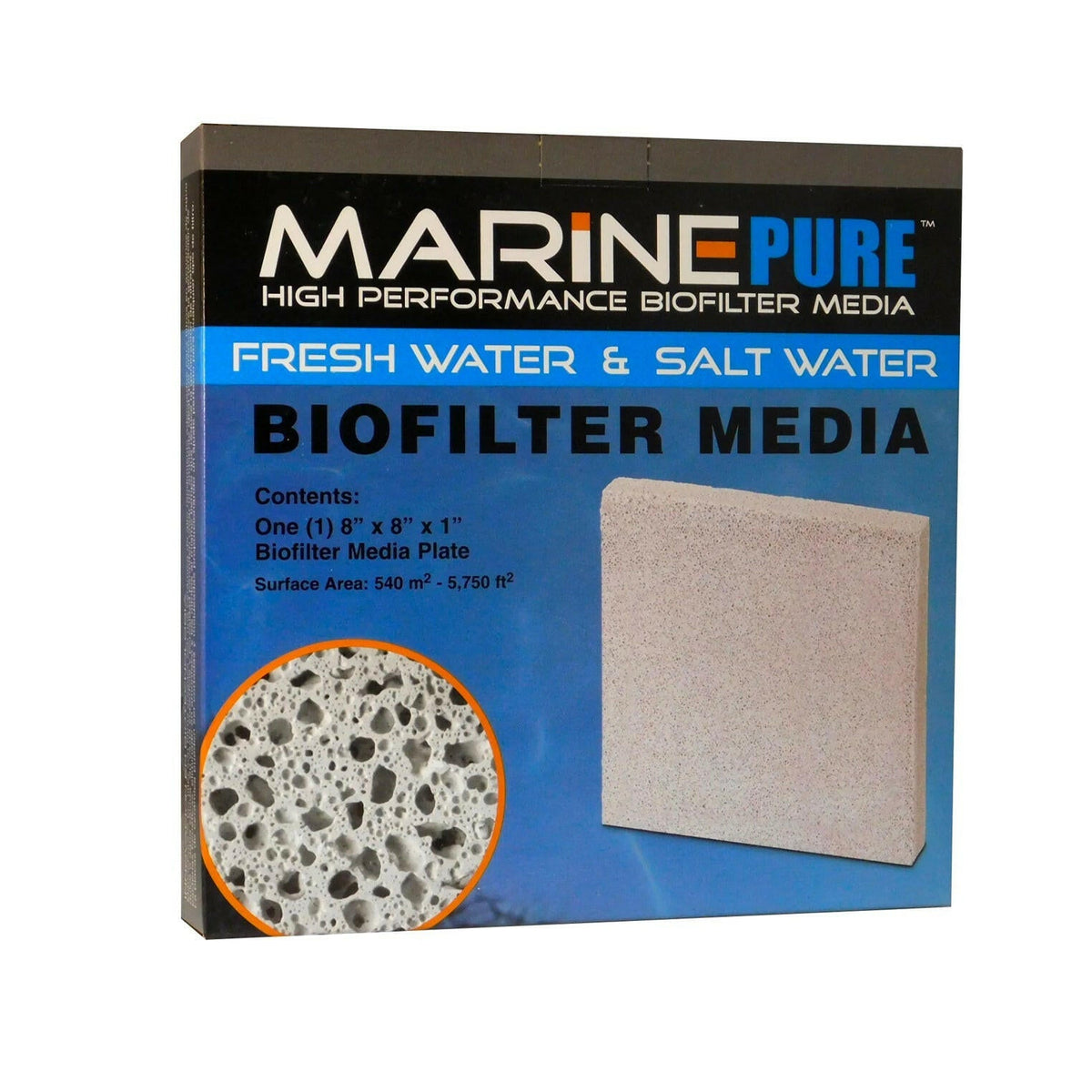 Marine Pure Biological Media - Plate (8 x 8 x 1 Inches)
