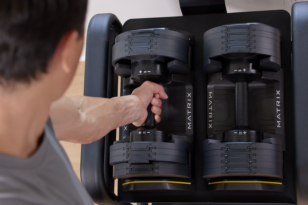 Matrix 50 lb Adjustable Dumbbells
