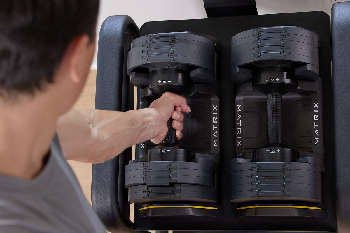 Matrix 50 lb Adjustable Dumbbells