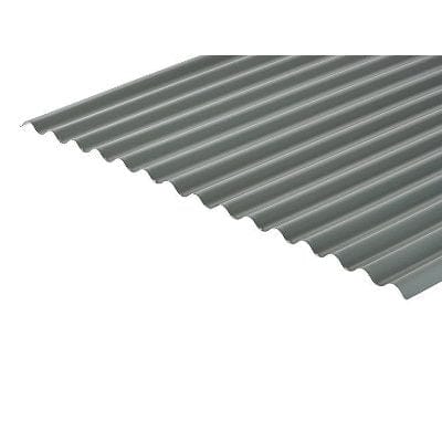 Cladco Corrugated 13/3 Profile PVC Plastisol Coated 0.7mm Metal Roof Sheet (Merlin Grey) - All Sizes