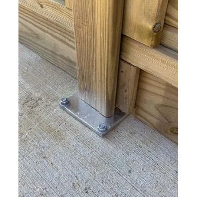 Mi-T Galvanised Post with Foot