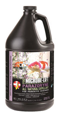 Microbe-Lift Parazoryne anti-parasite solution in 1-gallon container, used for eliminating parasites in aquatic environments.