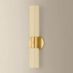 Mitzi Violetta 18 in. Wall Sconce, Aged Brass with Cream Opal Glass