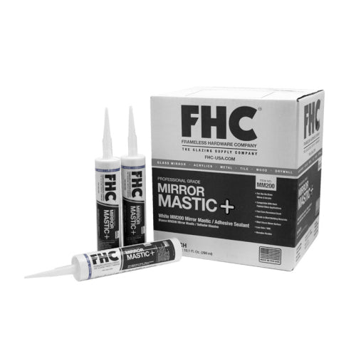 FHC Mirror Mastic + Plus - 10.1 Fl oz. Cartridge - White - MM200