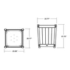 Vineyard Large Tapered Square Short Planter Box