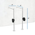 Galvanized Wall-Mounted Expandable 9' Height Pull-Up Rig with Monkey Bar Option